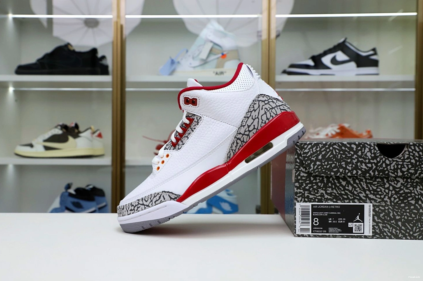 Jordan Red(CT8532-126）  3 Cardinal Retro Air 1230